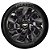 Jogo calotas esportivas Elitte Ds4 Black Preto aro 13 emblema Chevrolet - Corsa Celta Classic Prisma - LC302 - Imagem 3