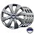 Jogo calotas esportivas Elitte Prime Silver aro 13 emblema Ford - Ka Fiesta Escort Focus - LC200 - Imagem 1