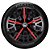 Jogo calotas esportivas Elitte Triton Sport Red Black aro 14 emblema VW - Gol Parati Saveiro Voyage Logus Up Fox - 4510 - Imagem 3