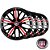 Jogo calota esportiva Elitte Triton Sport Red Black aro 14 emblema Fiat - Palio Grand Siena Strada Idea Uno Mobi - 4510 - Imagem 1