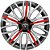 Jogo calota esportiva Elitte Triton Sport Red Silver aro 14 emblema Toyota - Corolla E Etios Hatch Sedan - 4503 - Imagem 2