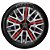 Jogo calota esportiva Elitte Triton Sport Red Silver aro 14 emblema Peugeot - 206 207 208 307 - 4503 - Imagem 3