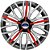 Jogo calota esportiva Elitte Triton Sport Red Silver aro 14 emblema Ford - Fiesta Ka Escort Focus Courier - 4503 - Imagem 2