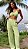 Calça Pantalona Verde Limão - Imagem 1