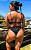 Biquíni Hot Pants Preta TEXTURIZADA - Imagem 2