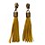 Cursor Chaveiro Tassel-2Uni- Ouro Velho/ Mostarda - Imagem 1