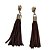 Cursor Chaveiro Tassel-2Uni-Niquelado/ Marrom - Imagem 1