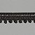 Pm004 Passamanaria Largura 1,2Cm Preto Cor 016 - Imagem 1