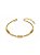 PULSEIRA DUPLA VENEZIANA COM BOLINHA DIAMANTADA | BANHADO A OURO - Imagem 1