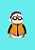 Quadro Minimalista H.E - Friends Hugsy Pinguim - Imagem 3