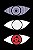 Quadro Naruto - Olhos dos Clãs - Imagem 1