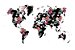 Quadro Mapa Mundi - Florido - Imagem 1