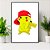 Quadro Pokémon - Pikachu de Boné - Imagem 2