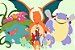 Quadro Pokémon - Evolução dos Pokémons Ash 2 - Imagem 1