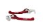 Manetes Retráteis Honda CRF 250F CRF 230 Red Dragon Xtreme - Vermelhos - Imagem 2