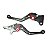 Manete Esportivo Red Dragon Lander YBR Tenere Fazer- Preto - Imagem 1
