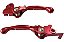 Manetes Retráteis Forjados Red Dragon Gasgas Embreagem AJP - Imagem 1
