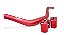 Guidão Fat Bar+Adaptador TWINS (RDragon) 31mm Moto Até 300CC Vermelho - Imagem 2