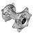 Cubo Roda Traseira Usinado Alumínio Red Dragon Honda CRF 250R/X 450R/X - Imagem 1