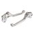 Manetes Retráteis Honda CRF 230 CRF 250F Red Dragon Xtreme Prata - Imagem 2