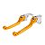 Manetes Retráteis Xtreme Red Dragon Tornado XRE 300 Falcon Bros Gold - Imagem 4