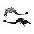 Manetes Esportivos Dobráveis Red Dragon Ninja ZX6R 636 2013> Preto - Imagem 2