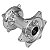 Cubo Roda Traseira Usinado Alumínio Red Dragon Honda CRF 250/450 R/RX - Imagem 1