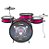 Bateria Infantil Luen Pop X Rosa - Imagem 1