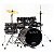 Bateria Acústica Noah Sc 5 Bumbo 16 Completa Pop Black - Imagem 1