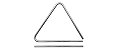 Triangulo Liverpool Cromado 20 Cm - Imagem 1