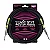 Cabo Ernie Ball P10 Reto com 3 mts Preto P 06048 - Imagem 1