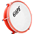Tamborim Gope 595  6 Afinacoes Corpo Laranja Cromado 595 ALXLR CR - Imagem 1