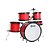 Bateria Infantil Luen Pop Vermelho - SHOWROOM - Imagem 1