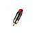 Conector Amphenol Acpl Crd Rca Curto Macho Vermelho - Imagem 1