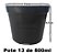 Vaso Plástico Pote 13 de 800ml Preto - Suculentas, Mudas de Rosa do Deserto Etc. - Imagem 2