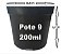 Vaso Plástico Pote 9 de 200ml Preto - Lembrancinhas, Suculentas e Rosa do Deserto - Imagem 1