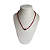 CL597 - Colar de Mini Cristais Rubi com Pedra Jade - Imagem 2