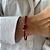 PL598 - Pulseira de Mini Cristais Rubi com Pedra Jade - Imagem 1