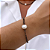 PL608 - Pulseira de Mini Cristais e Pérolas - Imagem 1