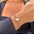 PL608 - Pulseira de Mini Cristais e Pérolas - Imagem 4