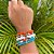 PL087 - Kit de Pulseiras de Cristais, Cascalhos de Madrepérola e Pingentes Fundo do Mar - Imagem 2