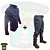 CONJUNTO OSÓRIO - COMBAT SHIRT E CALÇA - AZUL NOITE - Imagem 1