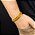 Pulseira 13mm Grummet Lacraia Elos Duplos Banhado A Ouro 18k - Imagem 2