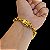 Pulseira Cadeado 9mm Fecho Duplo Nossa Senhora Banhado Ouro 18k - Imagem 1