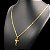 Cordão Italiano PIASTRINE 3mm Banhado a OURO 18K + Pingente Crucifixo Vazado - Imagem 2