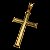 Pingente Cruxifixo Grande Banhado a OURO 18K - Imagem 3