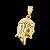 Pingente Face de Jesus Cristo Banhado a OURO 18K - Imagem 3