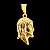 Pingente Face de Jesus Cristo Banhado a OURO 18K - Imagem 1