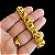 Pulseira 12mm Friso Triplo com Fecho Gaveta e Trava Banhado a Ouro 18K - Imagem 5