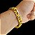 Pulseira PitBull 12mm Banhado a Ouro 18K com fecho Gaveta e Trava - Imagem 3